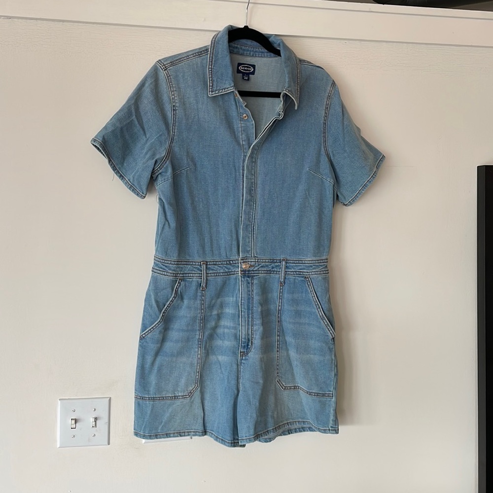 Denim Romper